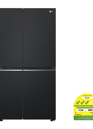 LG 647L Smart Inverter Compressor™ Side by Side Refrigerator in Essence Matte Black