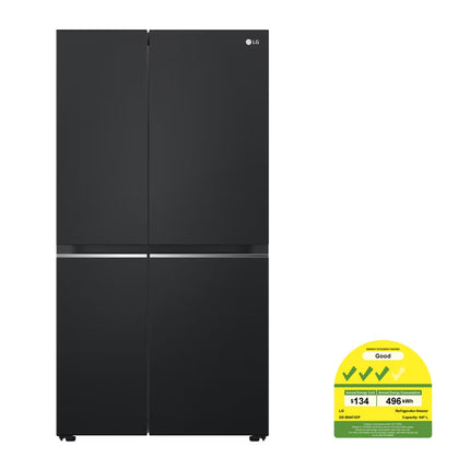 LG 647L Smart Inverter Compressor™ Side by Side Refrigerator in Essence Matte Black