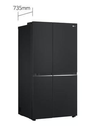 LG 647L Smart Inverter Compressor™ Side by Side Refrigerator in Essence Matte Black