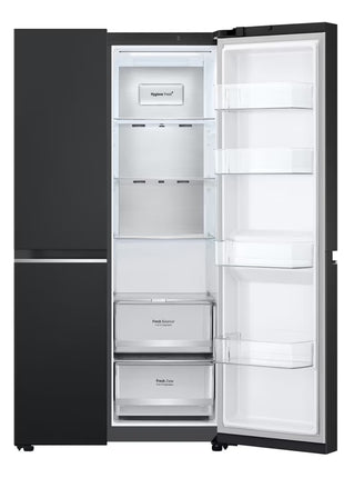 LG 647L Smart Inverter Compressor™ Side by Side Refrigerator in Essence Matte Black