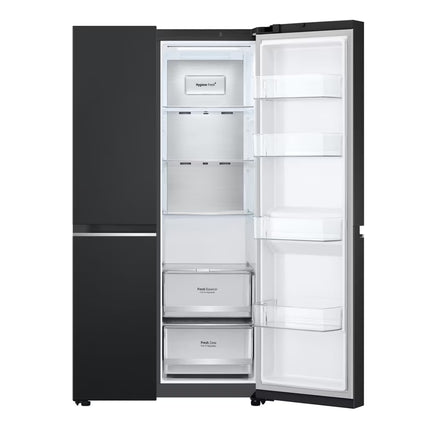 LG 647L Smart Inverter Compressor™ Side by Side Refrigerator in Essence Matte Black
