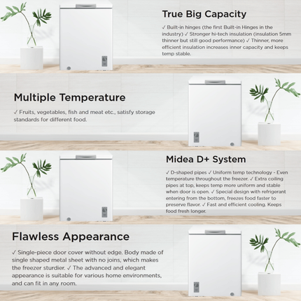 Midea 142L Chest Freezer