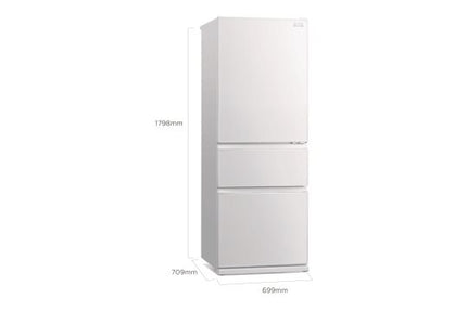 Mitsubishi 450L Multi-Door Refrigerator (Glass White)
