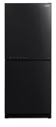 Mitsubishi 421L 2-Door Refrigerator (Glass Black)