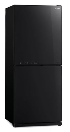 Mitsubishi 421L 2-Door Refrigerator (Glass Black)