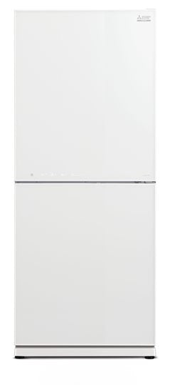 Mitsubishi 421L 2-Door Refrigerator (Glass White)