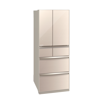 Mitsubishi 470L Multi-Door Refrigerator (Glass Beige)