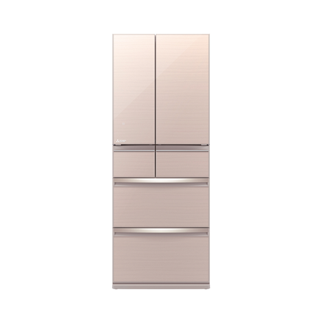 Mitsubishi 470L Multi-Door Refrigerator (Glass Beige)