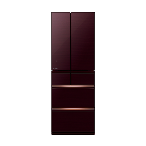 Mitsubishi 517L Multi-Door Refrigerator (Glass Brown)
