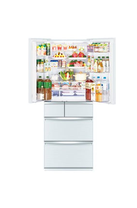 Mitsubishi 600L Multi-Door Refrigerator (Glass White)