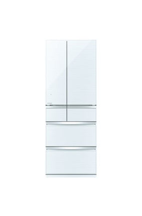 Mitsubishi 600L Multi-Door Refrigerator (Glass White)