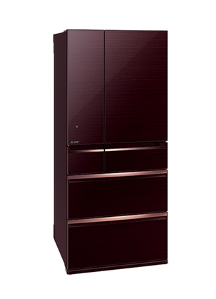 Mitsubishi 700L 6-Door Refrigerator (Glass Brown)