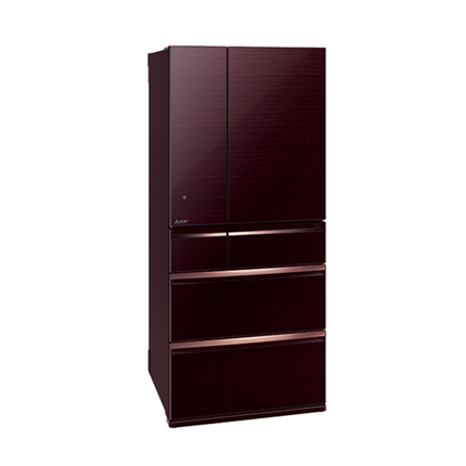 Mitsubishi 700L 6-Door Refrigerator (Glass Brown)