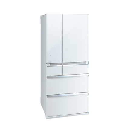 Mitsubishi 700L 6-Door Refrigerator (Glass White)