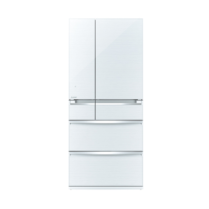 Mitsubishi 700L 6-Door Refrigerator (Glass White)