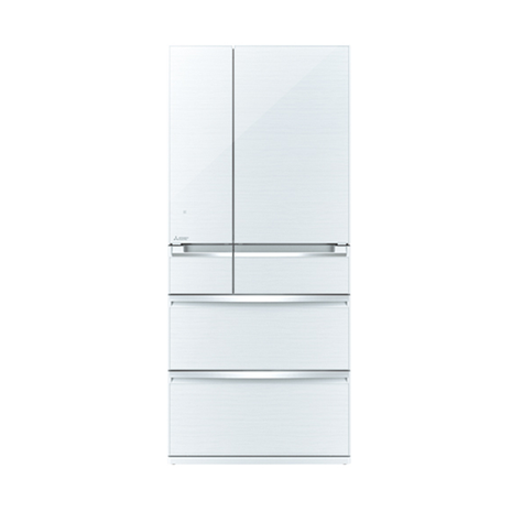 Mitsubishi 700L 6-Door Refrigerator (Glass White)