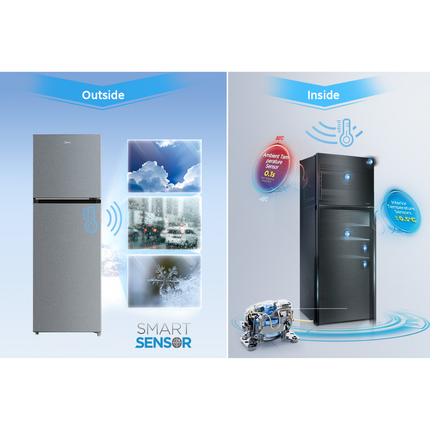 Midea 268L Top Mounted Fridge