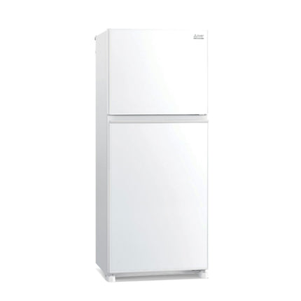 Mitsubishi 378L 2-Door Refrigerator (Glass White)