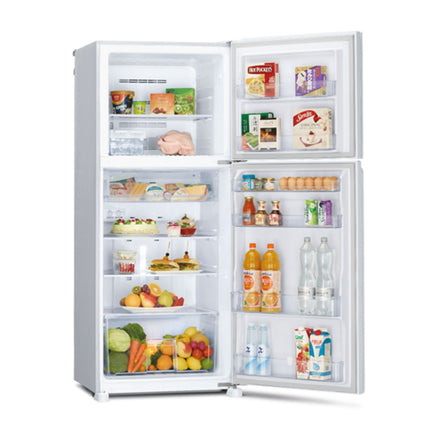 Mitsubishi 378L 2-Door Refrigerator (Glass White)
