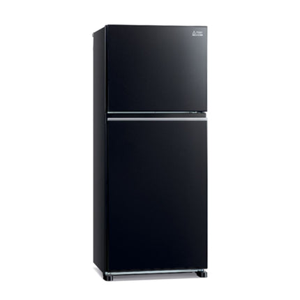 Mitsubishi 378L 2-Door Refrigerator (Glass Black)
