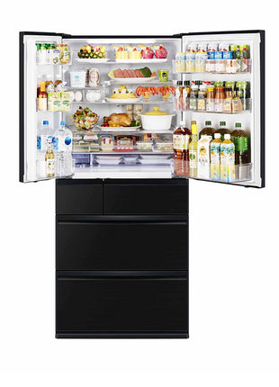 Mitsubishi 689L 6-Door Refrigerator (Black)