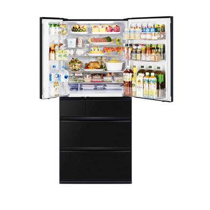 Mitsubishi 689L 6-Door Refrigerator (Black)