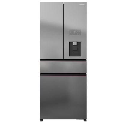 Panasonic 540L Premium Frosted Titanium Glass Design 4-door Refrigerator PRIME+ Edition
