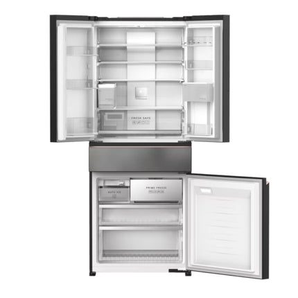 Panasonic 540L Premium Frosted Titanium Glass Design 4-door Refrigerator PRIME+ Edition