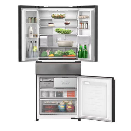 Panasonic 540L Premium Frosted Titanium Glass Design 4-door Refrigerator PRIME+ Edition