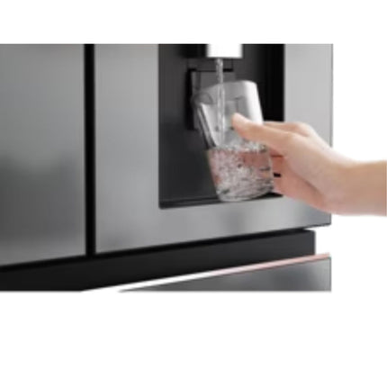 Panasonic 540L Premium Frosted Titanium Glass Design 4-door Refrigerator PRIME+ Edition