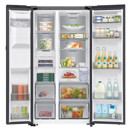 Samsung 655L Inverter Compressor Side by Side Refrigerator (Clean Black)