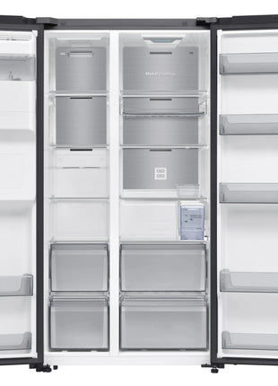 Samsung 615L Inverter Compressor AI Side by Side Refrigerator (Black DOI)