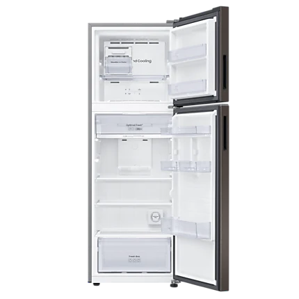 Samsung 301L Inverter Compressor Two Door Top Freezer Refrigerator (Cotta Charcoal)
