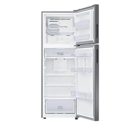 Samsung 301L Inverter Compressor Two Door Top Freezer Refrigerator (Refined Inox)