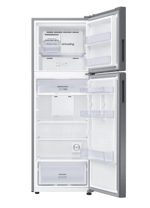 Samsung 345L Inverter Compressor Two Door Top Freezer Refrigerator (Refined Inox)