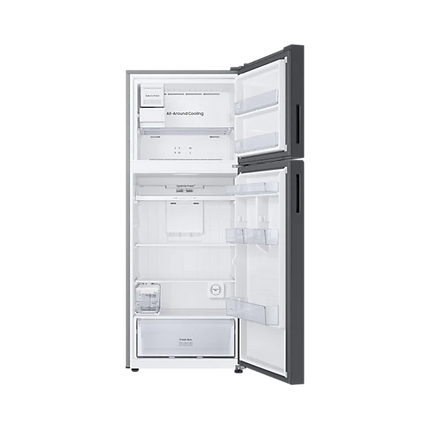 Samsung 397L Inverter Compressor Two Door Top Freezer Refrigerator (Clean Black)