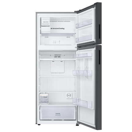 Samsung 447L Inverter Compressor Two Door Top Freezer Refrigerator (Clean Black)