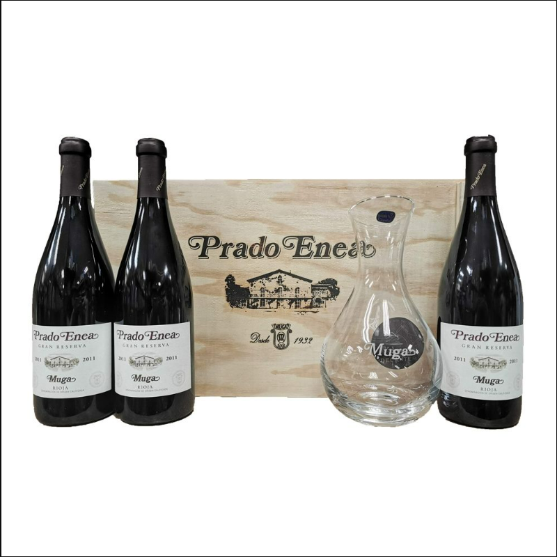 Muga Prado Enea Gran Reserva 2014 Gift Set (750ML x 3 + 1 Decanter)