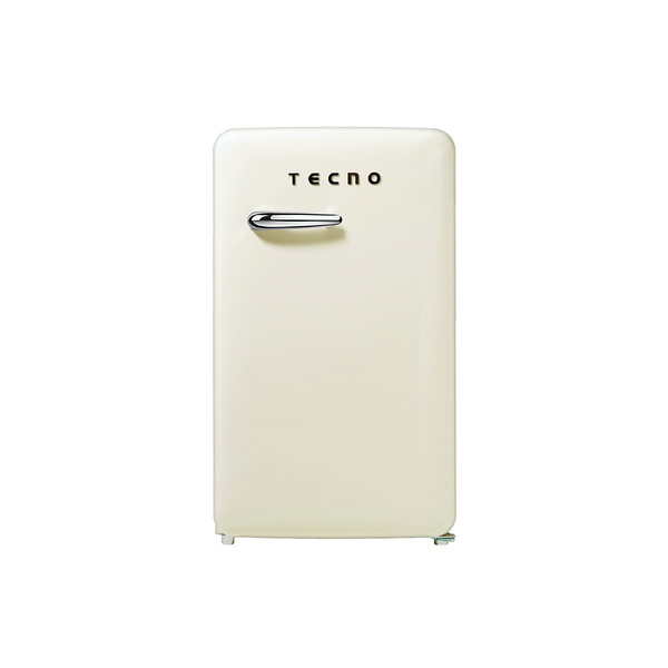 Tecno 120L 1 Door Retro Series Frost-Free Freezer/Fridge (Cream/Mint)