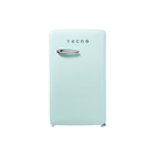 Tecno 120L 1 Door Retro Series Frost-Free Freezer/Fridge (Cream/Mint)