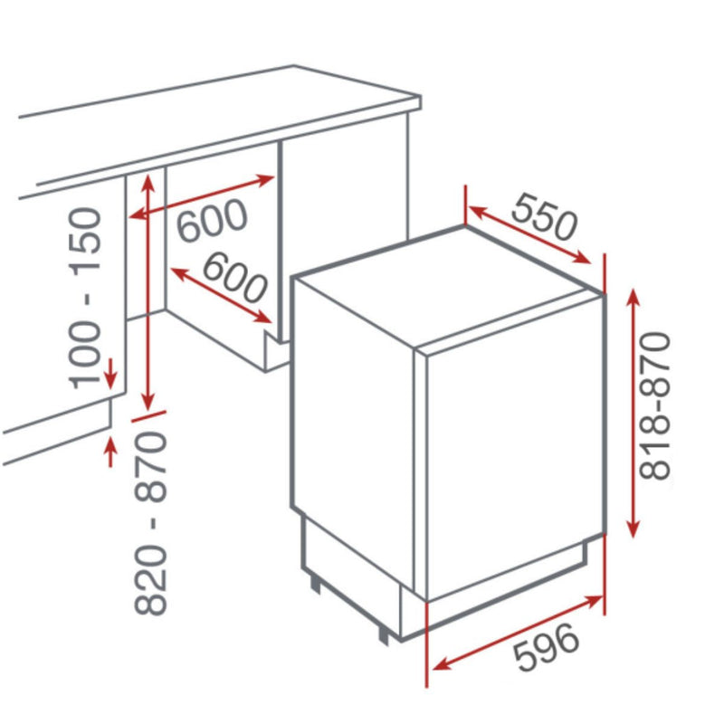 Teka 111L Integrated Bar Refrigerator | WineFridge SG