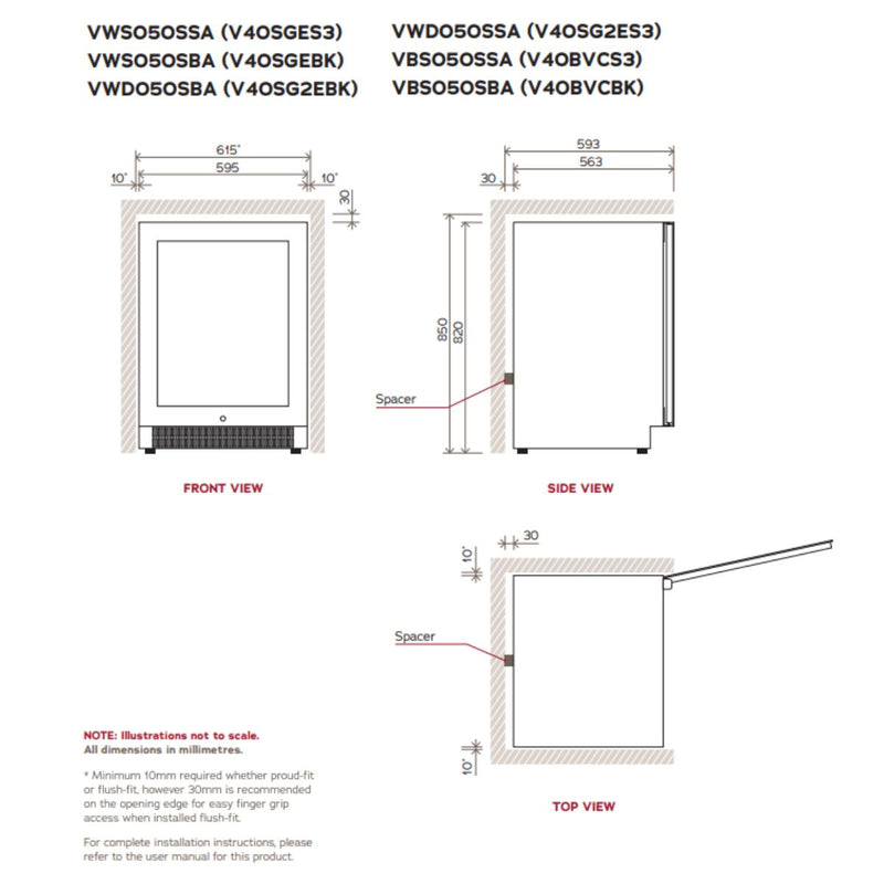 Vintec 50 Bot Wine Cabinet