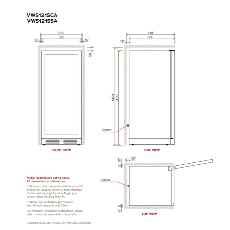 Vintec 121 Bot Wine Cabinet Installation Guide | WineFridge SG