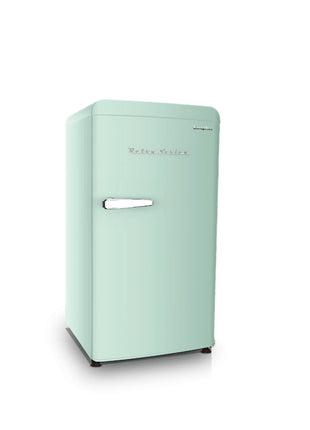 EuropAce 83L Retro 2-Door Fridge (Light Green)