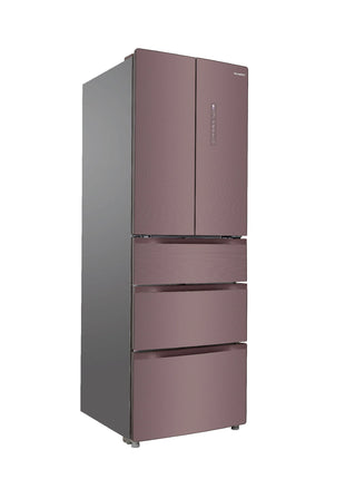 EuropAce 363L Latte Glass Multi-Door Fridge (5-Door) Versa Zone