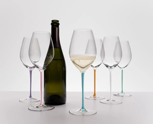 Riedel Fatto A Mano Gift Set Champagne Wine Glass (Set of 6 Pastel)