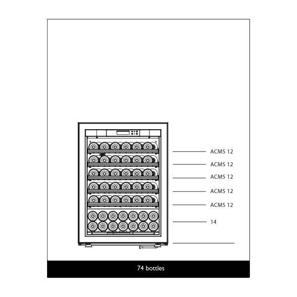 EuroCave 74 Bot Wine Cabinet Revelation