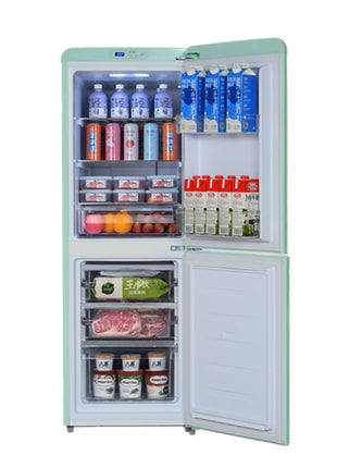 EuropAce 170L Retro 2-Door Fridge (Light Green)