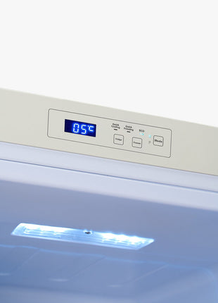 EuropAce 170L Retro 2-Door Fridge (Ivory White)