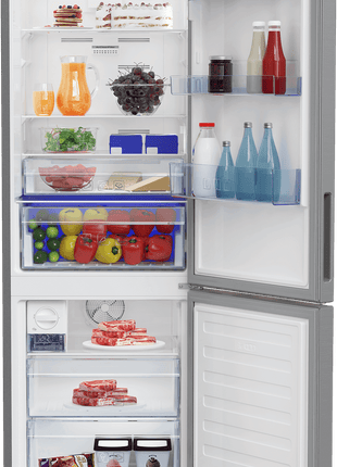 Beko 340L Bottom Freezer Two Door Refrigerator (Platinum Inox) RCNT340I50VP
